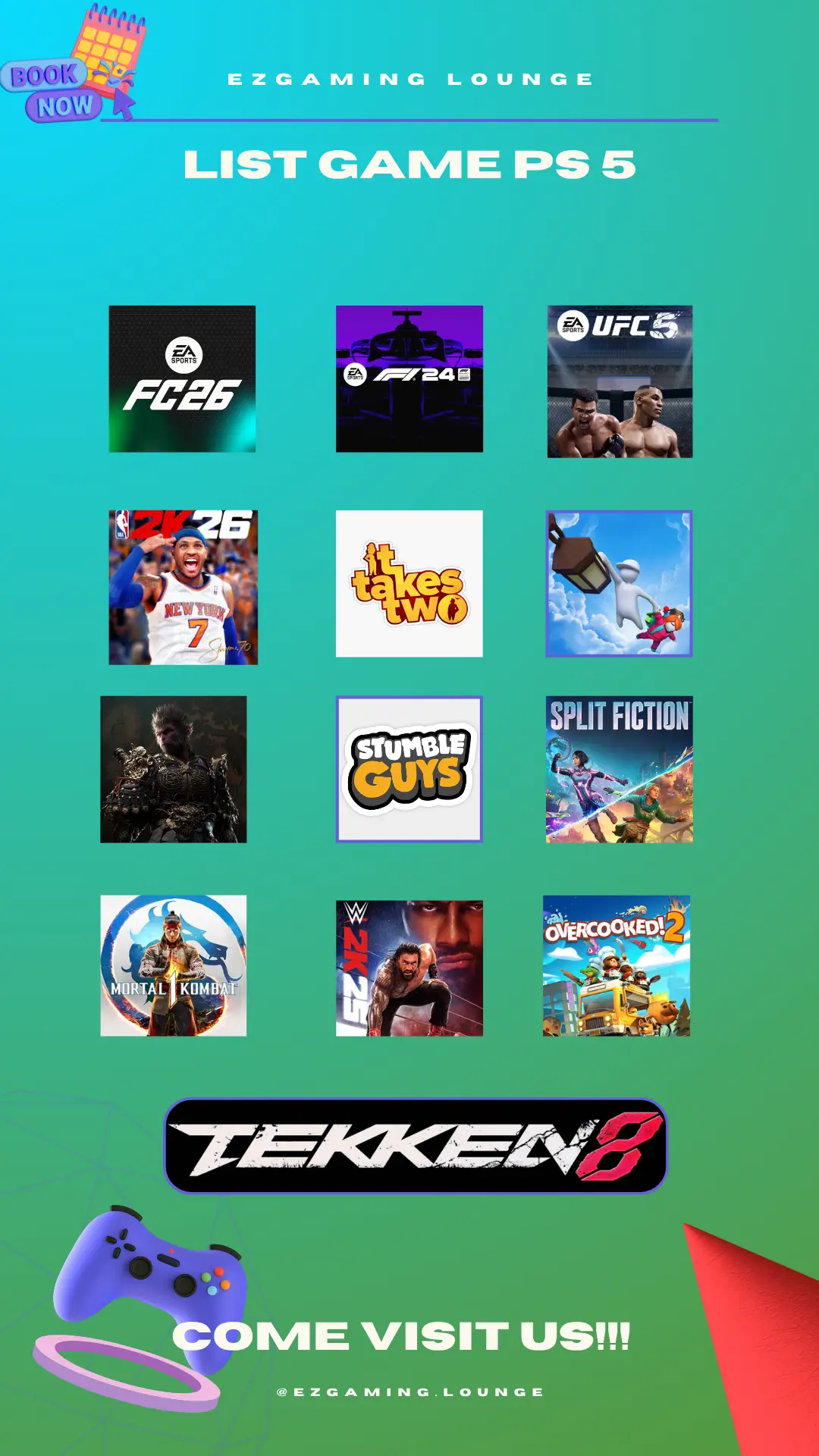 list game ps 5